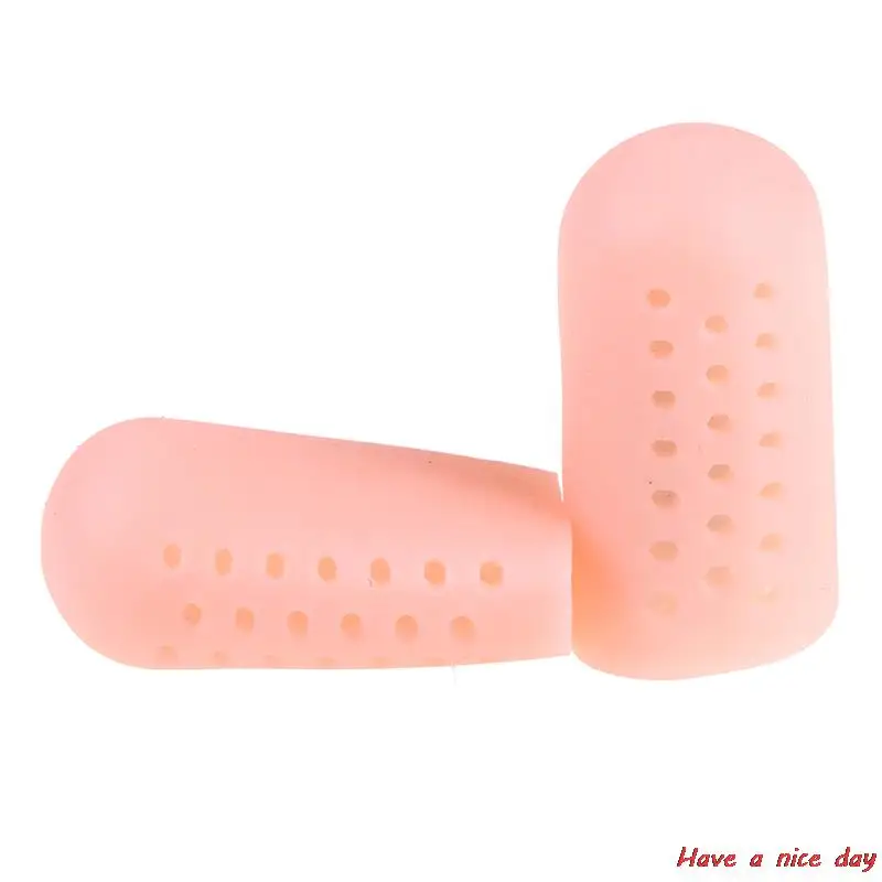 

1Pair Silicone Gel Finger Toe Protector Cover Cap Pain Relief Preventing Blisters Corns Nail Tools Foot Care Toe Separators