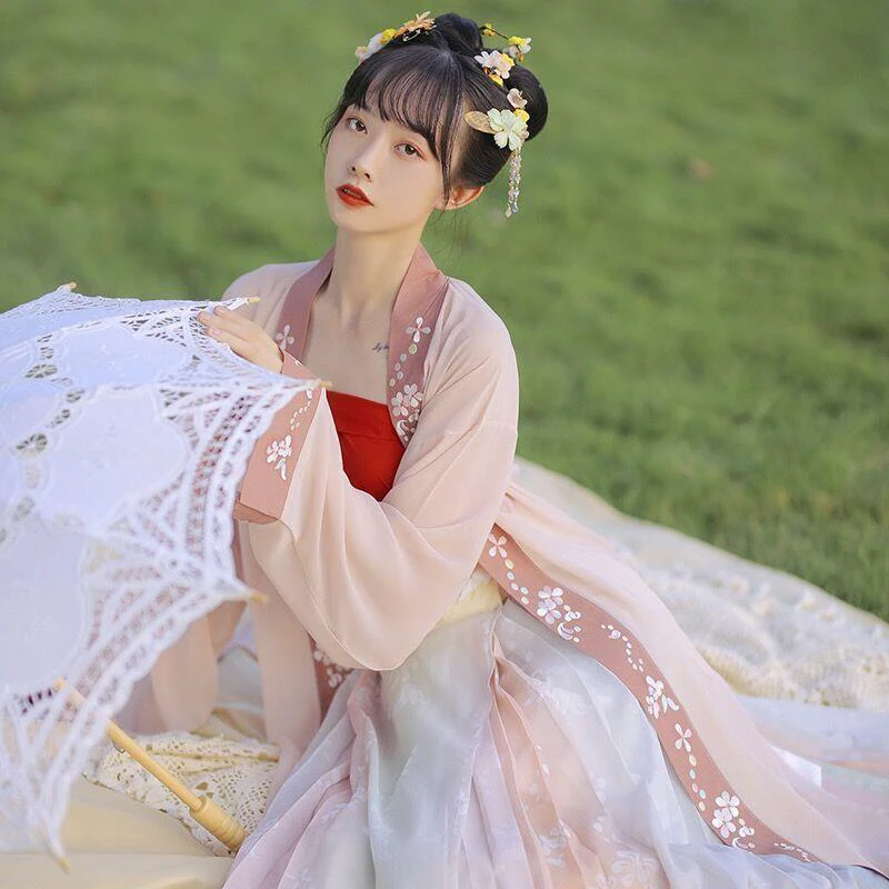 Традиционное сказочное платье с китайским современным узором ханьфу для женщин