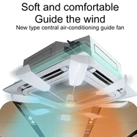 8 blade fan shape air conditioner cover baffle auto rotating fan wind deflector anti direct blowing air conditioner window home