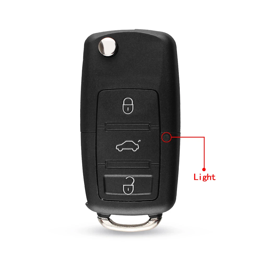 KEYYOU 2/3 кнопки складной Автомобильный ключ Switchblade ключ флип ключ оболочка для VW polo passat b5 Tiguan Golf VOLKSWAGEN Seat Skoda - Количество кнопок: Model 4