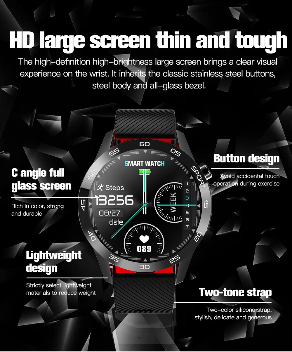 

Smart Watch men Temperature Monitor Fitness Trackers Heart Rate Blood Pressure Smartwatch women smartchwatch Full touch watch