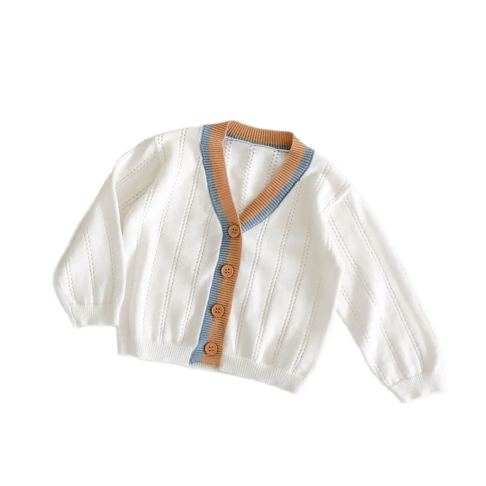 

Кофта вязаная для мальчиков и девочек, с V-образным вырезом