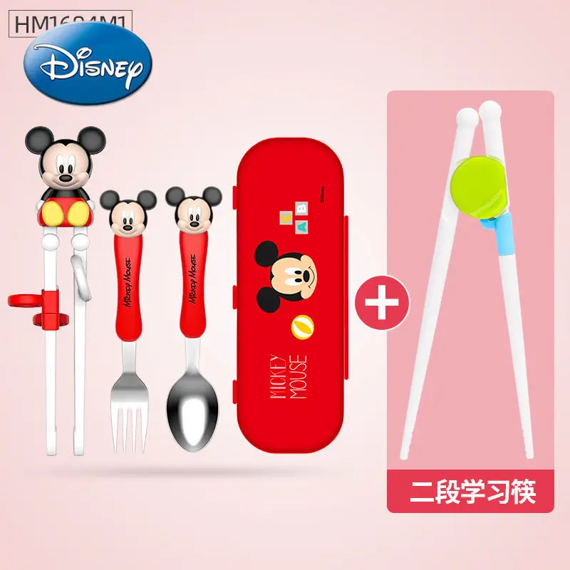 

Disney Mickey Mouse Minnie Children Chopsticks Food Supplement Practice Training Chopsticks Eco Friendly