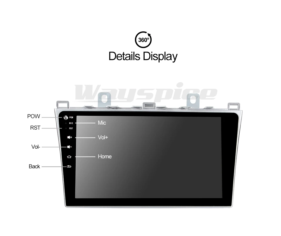 Wayspice android 9,0 автомобильный dvd для Mazda 6 2008 2009 2010 2011 2012 2013 радио аудио GPS; Мультимедийный проигрыватель