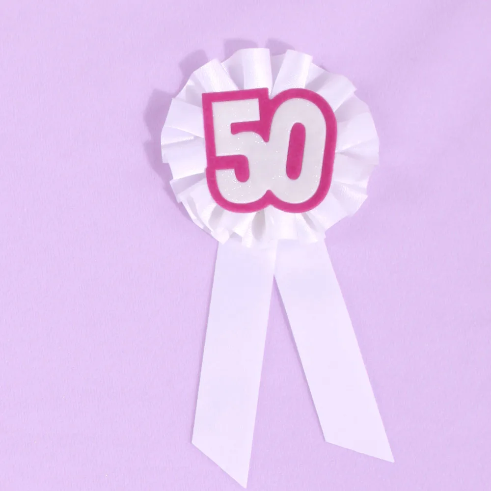 50 милая девочка брошь на день рождения белая лента скидка 30% 3 шт 21 30 40 сувенирная