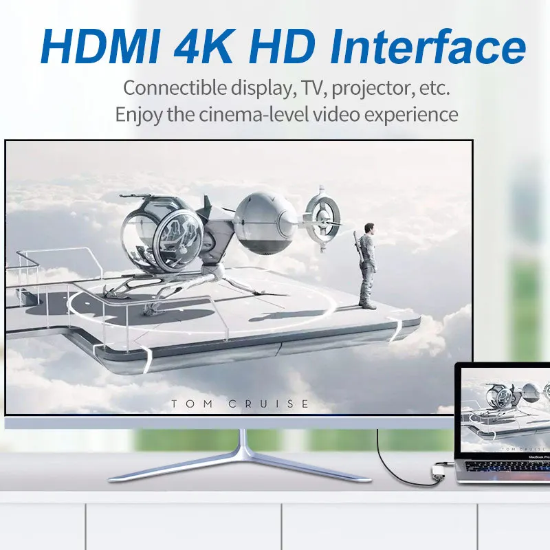 4-in-1 USB C to HDMI Adapter Type-C 4K 3.0 2.0 Hub Docking Station With PD Charging Port For Macbook Ipad Pro | Компьютеры и офис