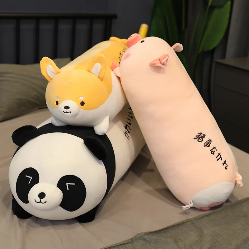 70 см Милая панда Пингвин динозавр плюшевая игрушка мягкая подушка Сиба ину
