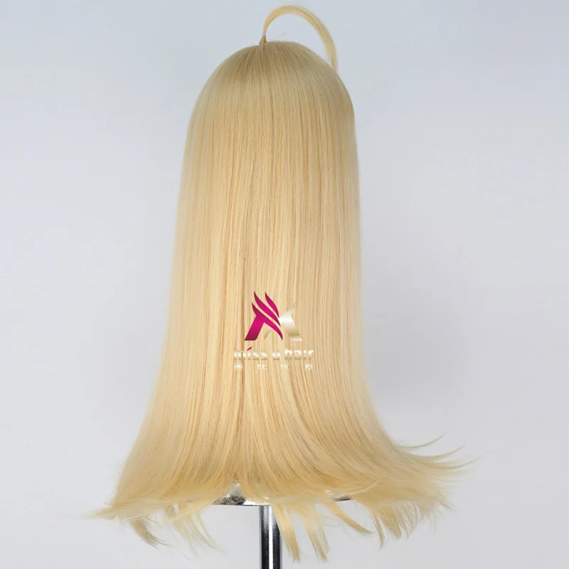 Новый парик для косплея с капюшоном девушек из аниме Warship желтые короткие волосы