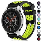 Ремешок силиконовый для samsung galaxy watch active 2 4642 мм Gear S3, Воздухопроницаемый спортивный браслет 2022 мм huawei watch gt 2epro