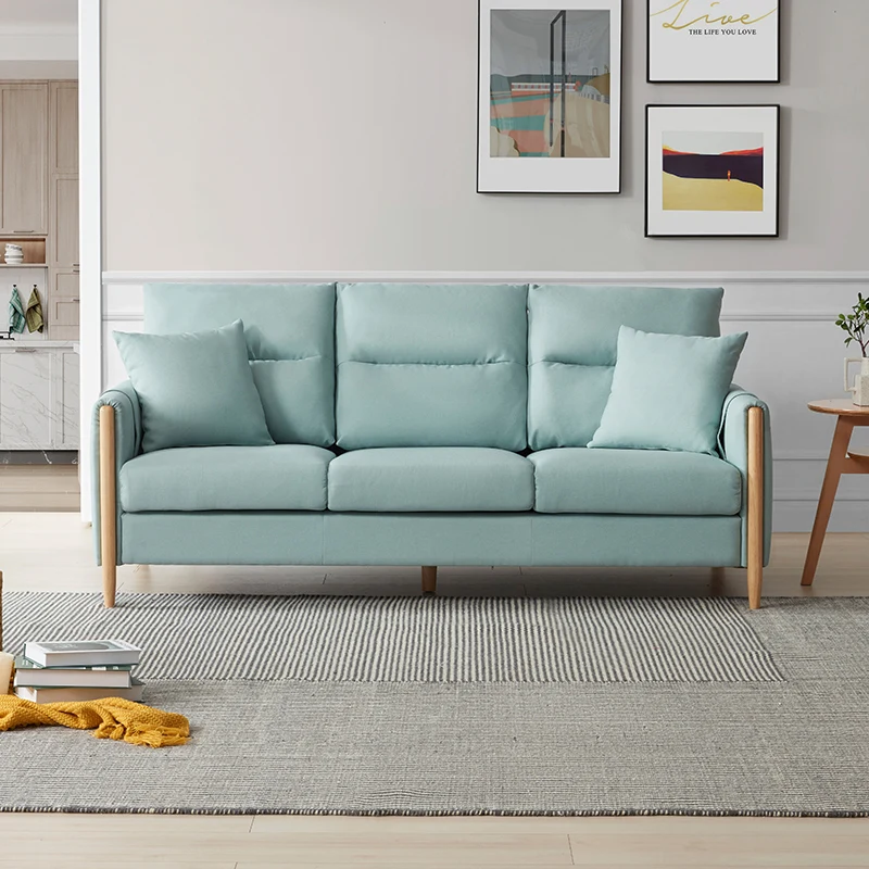 

Софа из конопли и хлопка, маленького и среднего размера, моющаяся, в нордическом стиле, 2052b