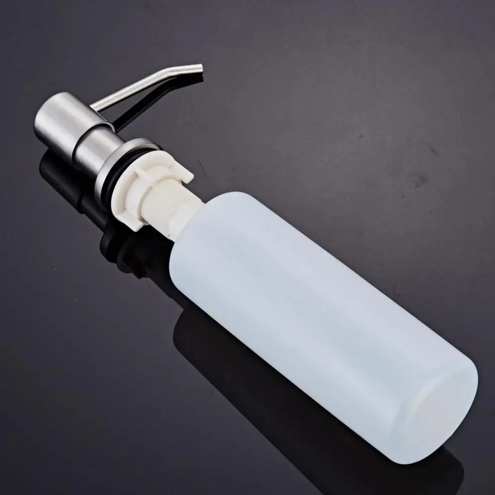 

120ML Kitchen Sink Soap Dispenser Black ABS Dispenser Detergent Liquid Soap Lotion Dispensers Stainless Steel Head