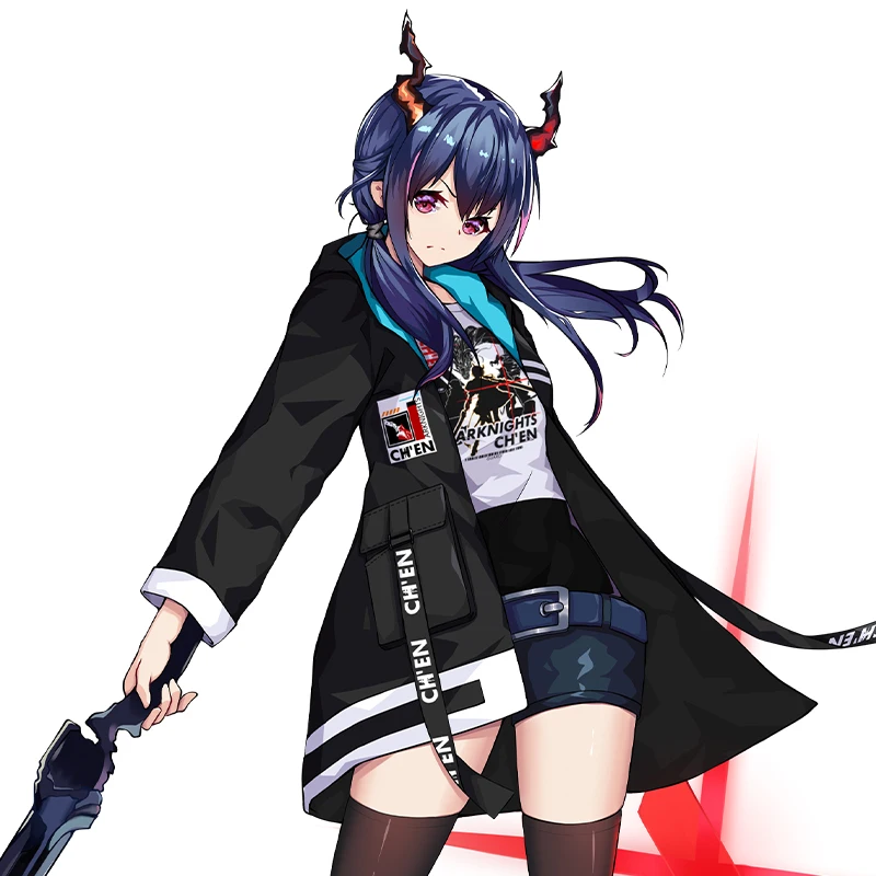Аниме Arknights Chen повседневное модное пальто с капюшоном Толстовка мужская женская