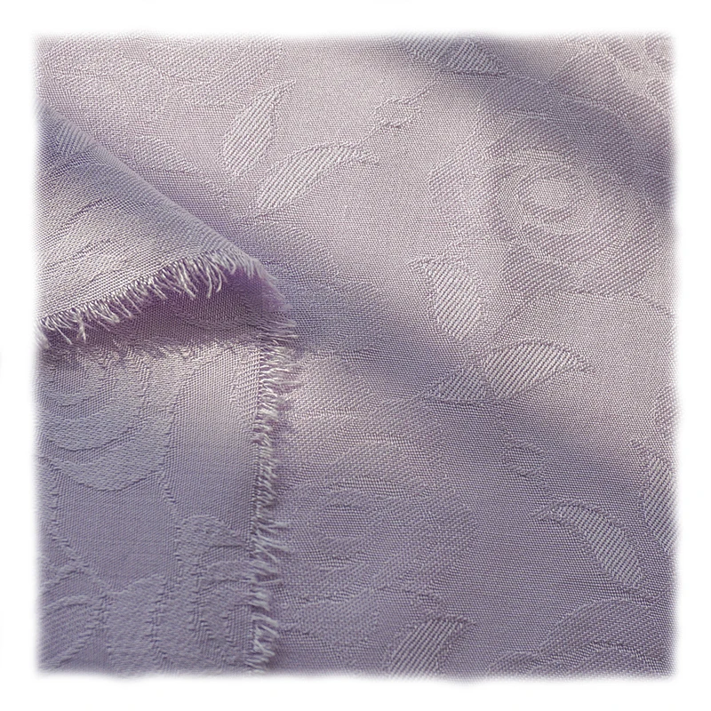 Модная светло-фиолетовая блестящая рубашка из жаккардовой хлопчатобумажной