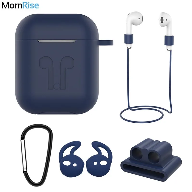 чехол на эйрподс Силиконовый для Apple Airpods Air Pods 2 1 i60 i80 TWS зарядный протектор + анти