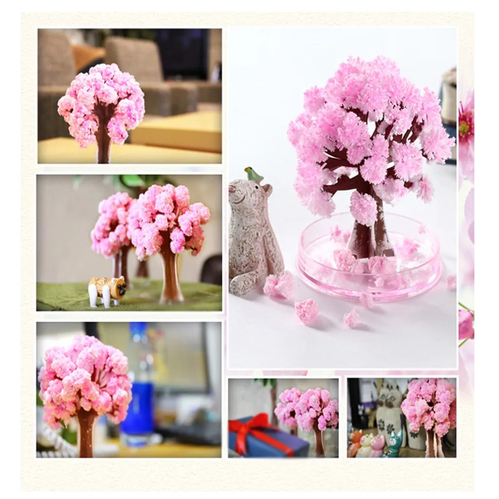 Мини-визуальная Волшебная Сакура елки рождественский подарок бумажная елка