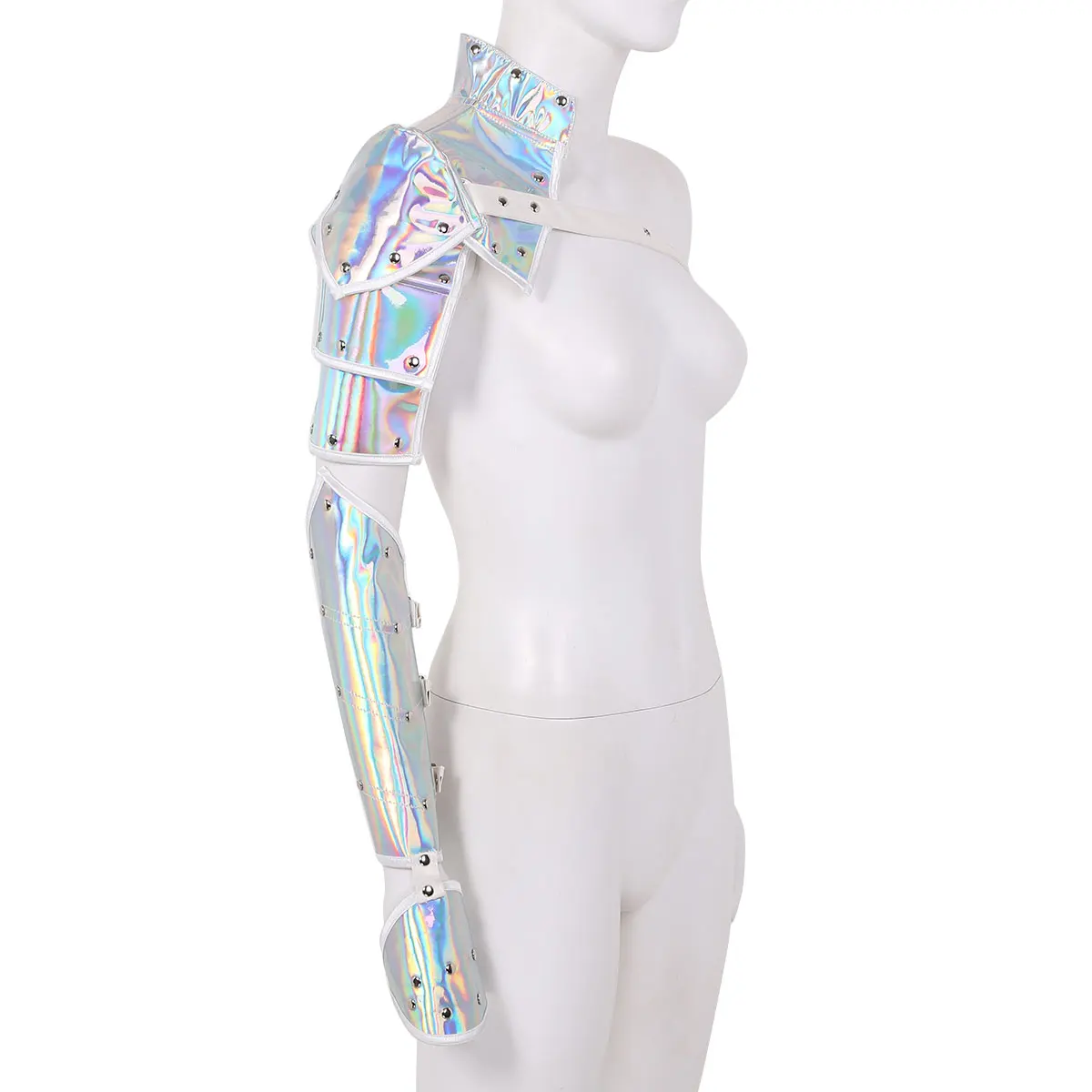 Мужской и Женский костюм для косплея готический из искусственной кожи в стиле