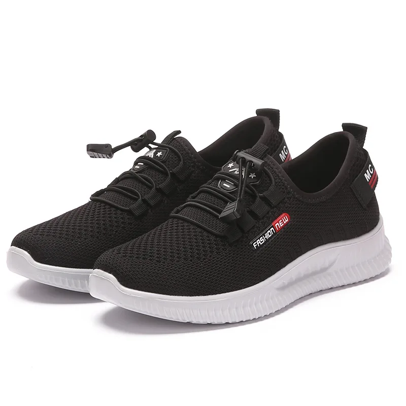 

New Direct Sales Casual Fashion Breathable Walking Mesh Flat Sneakers Women Gym Soft Bottom Loose Large Size Female Footwear