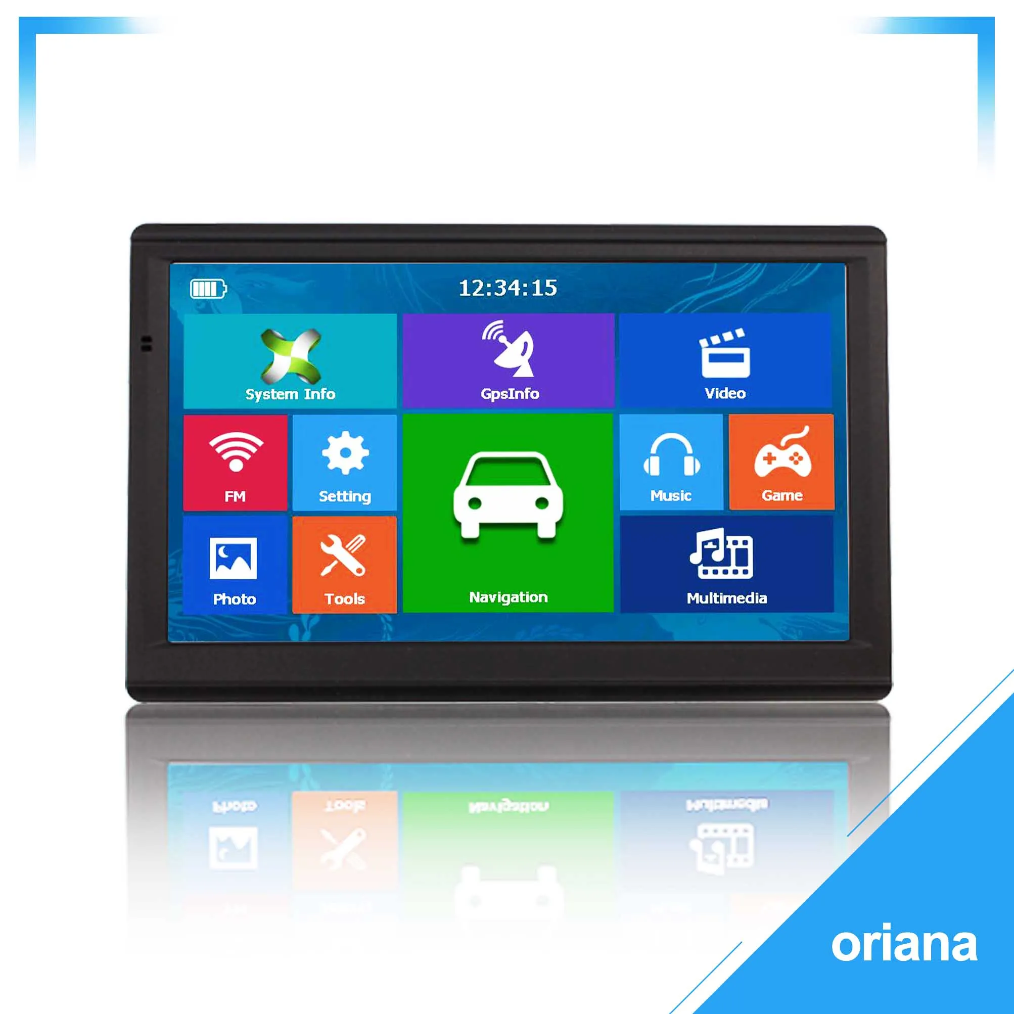 733 Oriana 7 &quotHD 8G 256MB емкостный Автомобильный gps навигатор FM Bluetooth AVIN новейшая