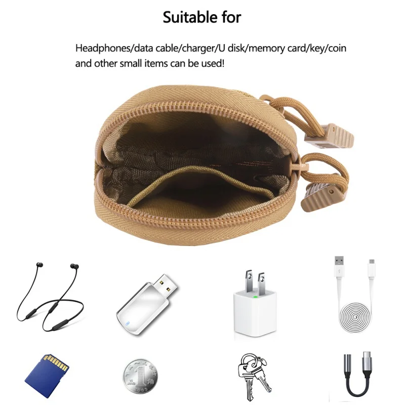 Nylon Tactical molle Wallet Card Bag Waterproof Key Holder Money Pouch Pack Outdoor Military Multifunction bag|Сумки для