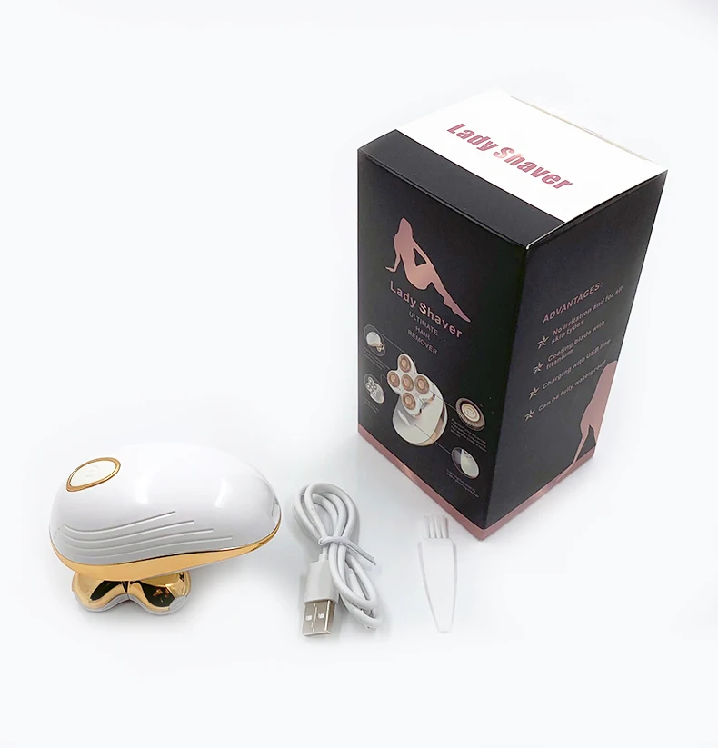 Перезаряжаемый эпилятор, Женская бритва, USB зарядка, для лица, ног, тела, безболезненное удаление волос для мужчин и женщин