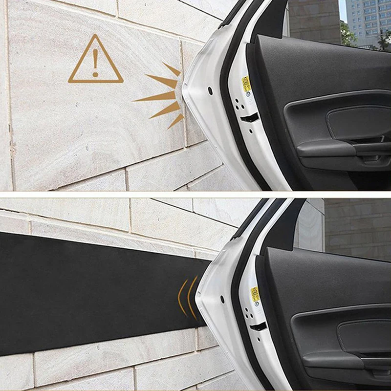 Полоски для гаража резиновая поверхность стены дизайн 200x20 см черный бампер