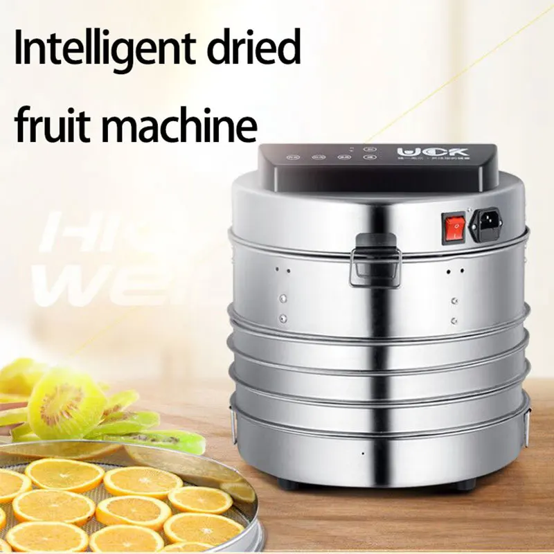 360W Household stainless steel Dryer Small intelligent Fruit sliced fruit machine Medicinal herbs Air dryer pet Food dehydrator