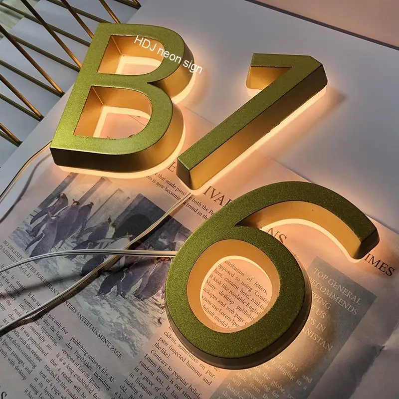 Индивидуальные дверные таблички с подсветкой комнатные цифры 0/9 A/B/C акриловая