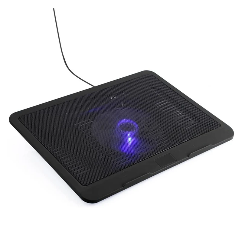 

Laptop Cooler Cooling Pad Base Big Fan USB Stand for 14 or Below Notebook,Black