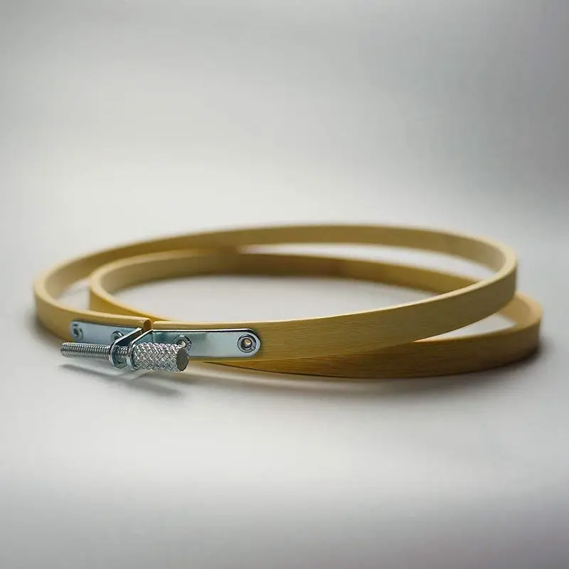 Пяльцы для вышивания крестиком (6 шт. в упаковке) Премиум круглые бамбуковые