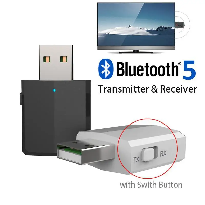 5 0 USB Bluetooth адаптер передатчик для ТВ 3 мм Мини Автомобильный приемник AUX Стерео