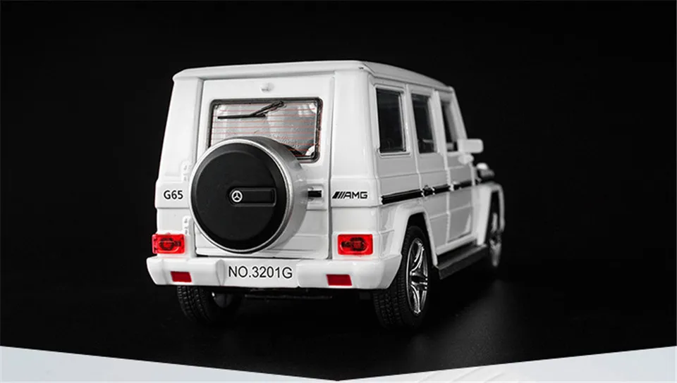 Горячая литая модель автомобиля G65 SUV 1:32, детские металлические игрушки, колеса, спортивный автомобиль, оттягивающийся, мигающий, для детей, на день рождения, рождественские подарки