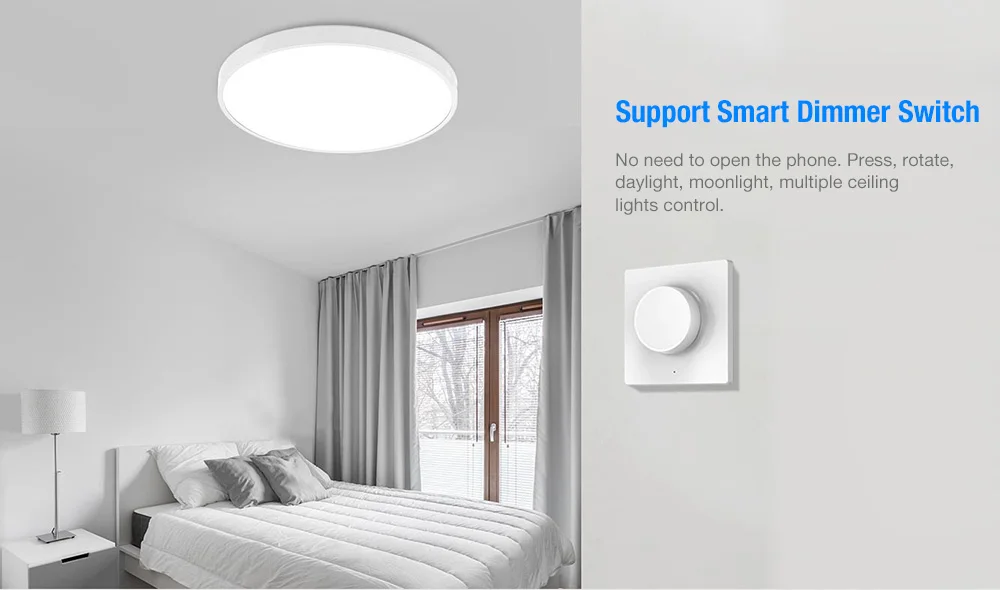 Xiaomi mijia YEELIGHT YLXD37YL XIANYU светодиодный умный потолочный светильник умный светодиодный свет 220 В Поддержка приложения/дистанционное управление/Голосовое управление