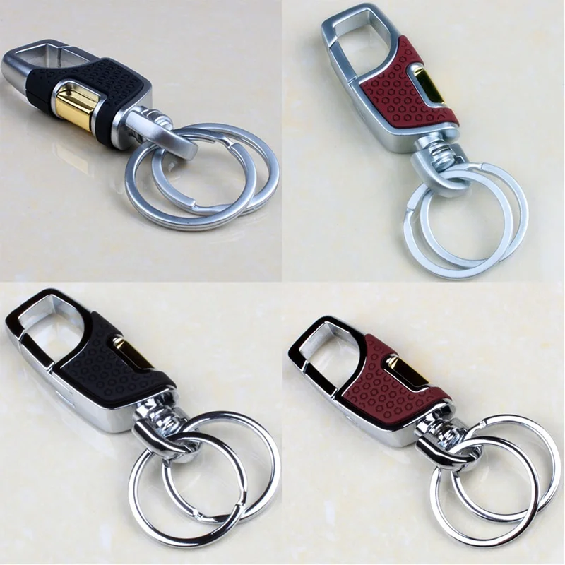 

Metal Car Key Ring Belt Clip Keychain Buckle Keyring Key Chain For Men Women Decoration Key Holder Auto Accessories