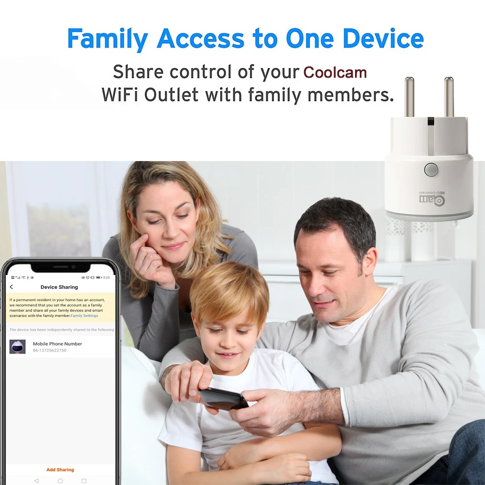 Coolcam Smart Plug EU поддержка Amazon Alexa Google Home, IFTTT дистанционное управление WiFi переключатель мини розетка с функцией синхронизации