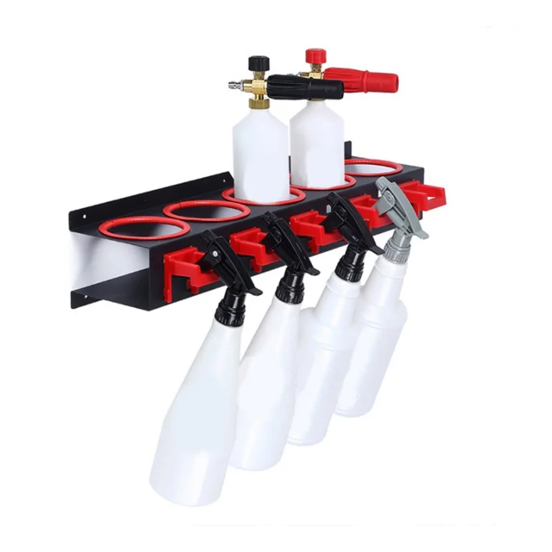 

Quality Spray Bottle Storage Rack Abrasive Material Hanging Rail Car Beauty Shop Accessory Display Auto Cleaning Detailing Tools