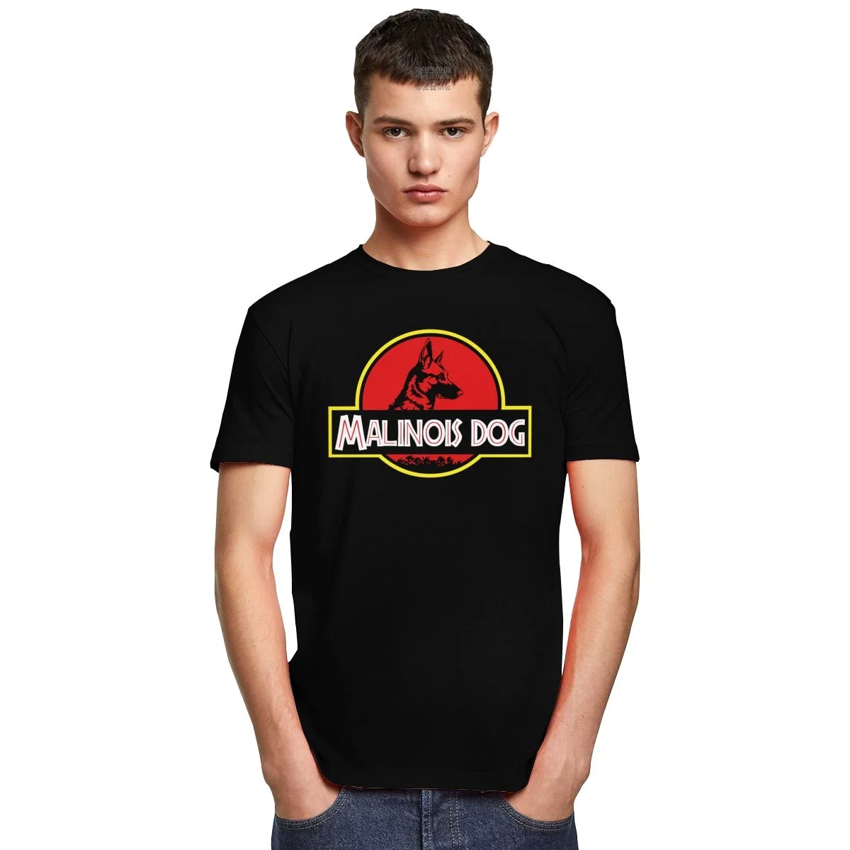 Fashion Malinois Tshirt Belgian Shepherd Dog T Shirt Men 100% Cotton Handsome T-shirt Short Sleeved Maligator Tee Clothing Merch | Мужская