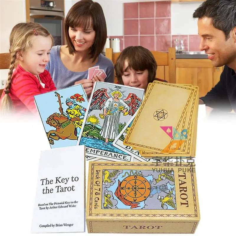 

Карты для игры Tarot, портативная колода, карты Для Таро, карты для игры на английском, семейная настольная колода, игры для подростков, карты д...