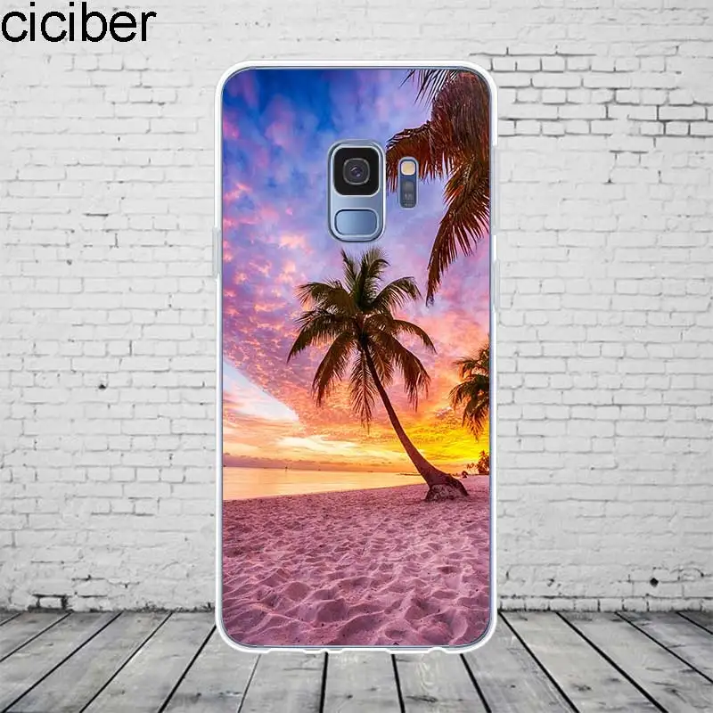 Чехол для телефона ciciber гавайский Samsung Galaxy S 5 6 7 8 9 Edge Plus мягкий чехол из ТПУ Note 3 4 10