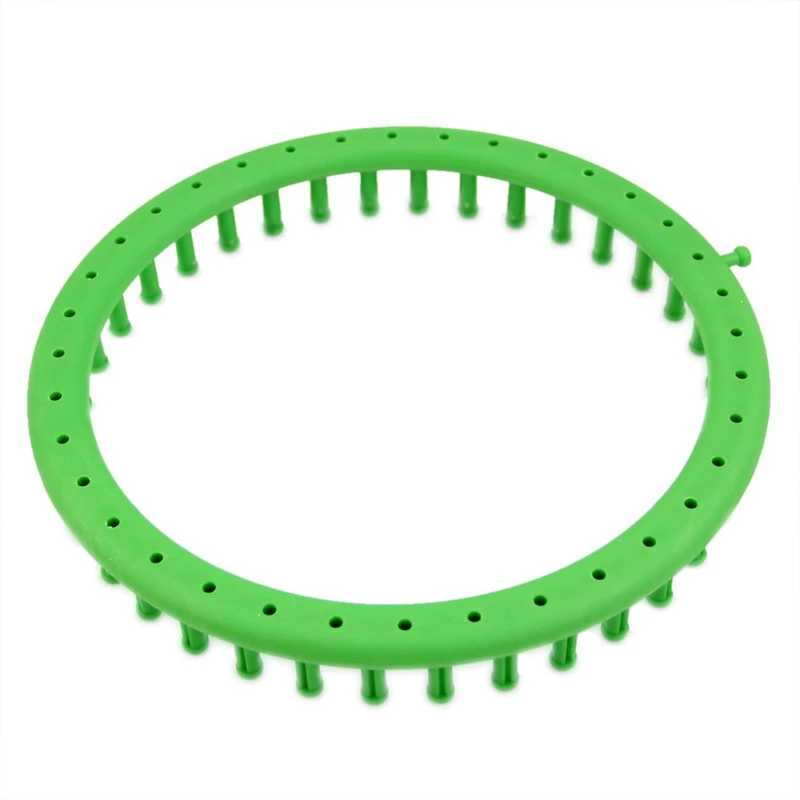 24 см зеленая классическая круглая вязаная шапка вязаный ткацкий станок набор |