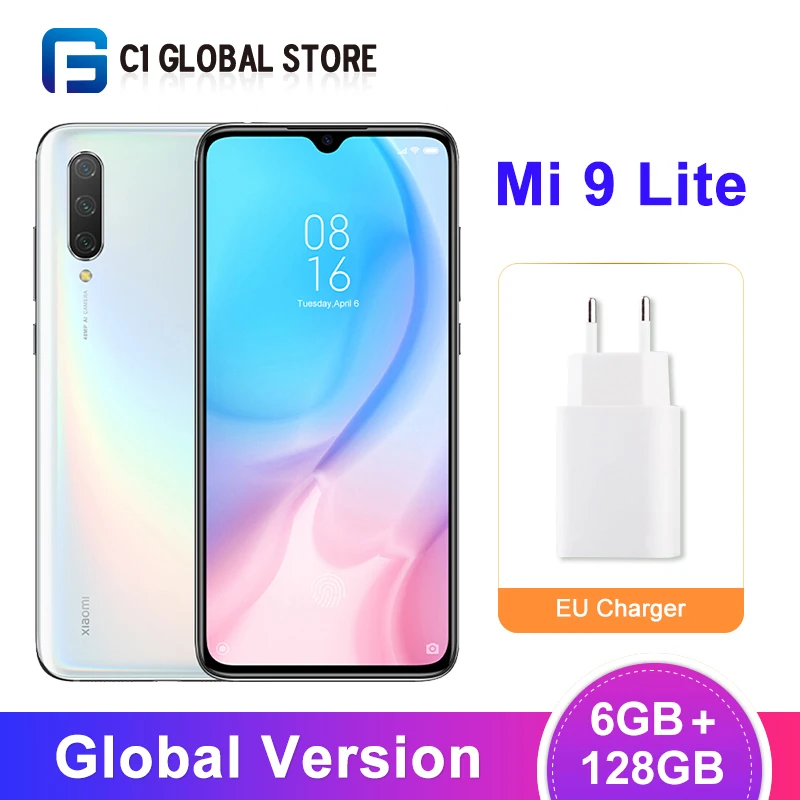 В наличии глобальная версия Xiaomi Mi 9 Lite 6GB 128GB (CC9) Смартфон Snapdragon 710 Octa Core 48MP Тройная