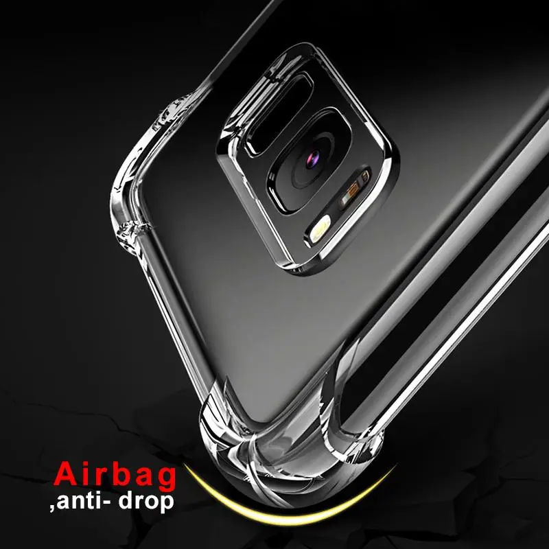 Airbag Soft TPU Case For Samsung Galaxy M30S A10S A20S A90 5G Note 10 Pro S10Plus S9 S8 S7 Edge A6 Plus A7 J4 J6 J8 2018 A50 A70 |