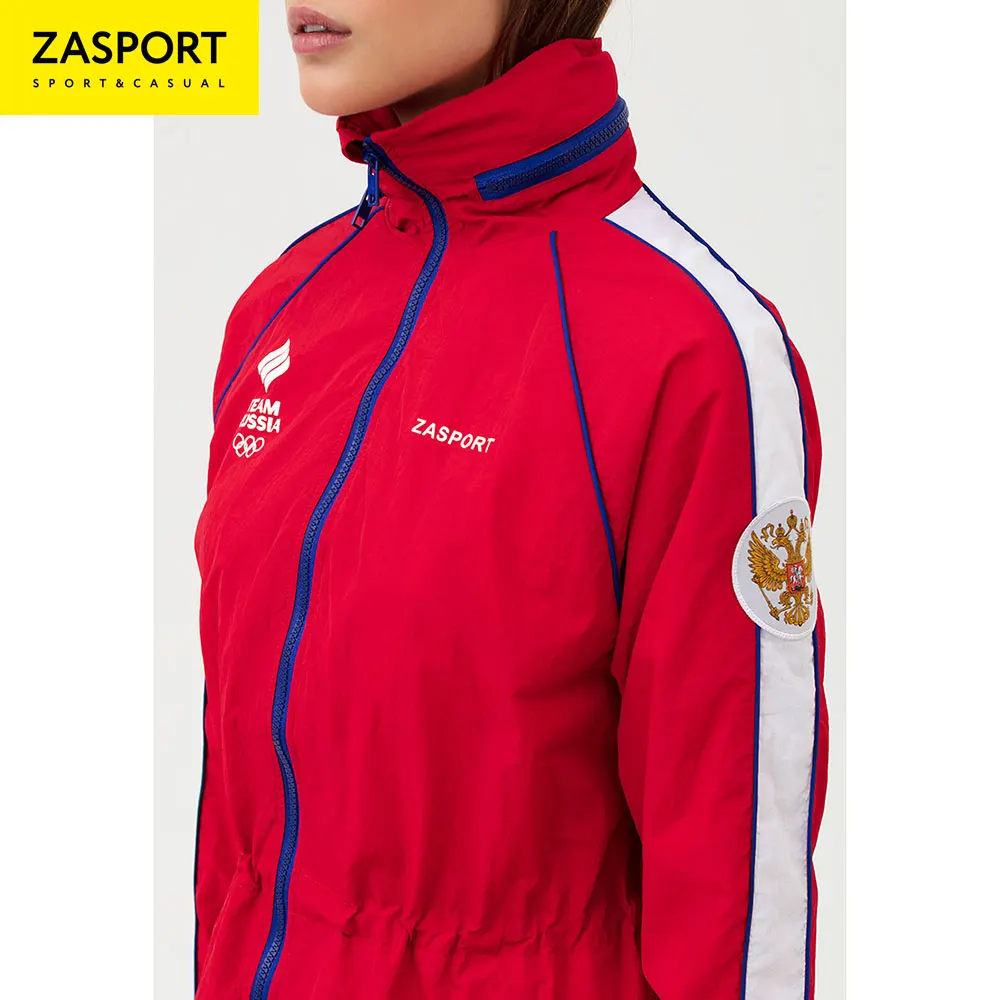 Trainning &amp Exercise Jackets OFA119-037/001-RED CLOTHES red outerwear for sport Woman Women\'s windbreaker female Olympic | Спорт и