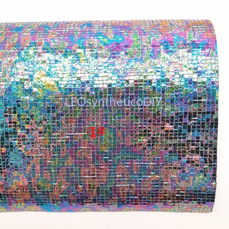 Радужная ткань из искусственной кожи 21x29 см кожаные листы синтетической для