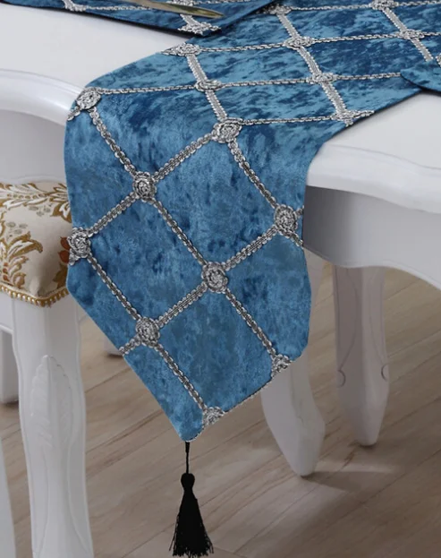 Современный минималистичный стиль с блестками сетчатый декор Настольная ткань