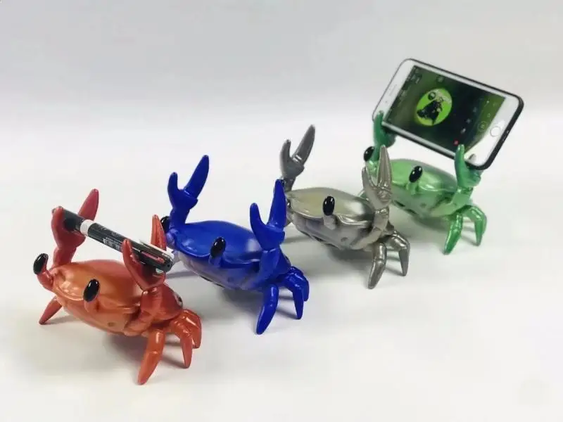 

Creative Crab Shape Wireless Bluetooth Mini Speaker Phone Holder Portable Surround Sound Button Creative Audio Electronics