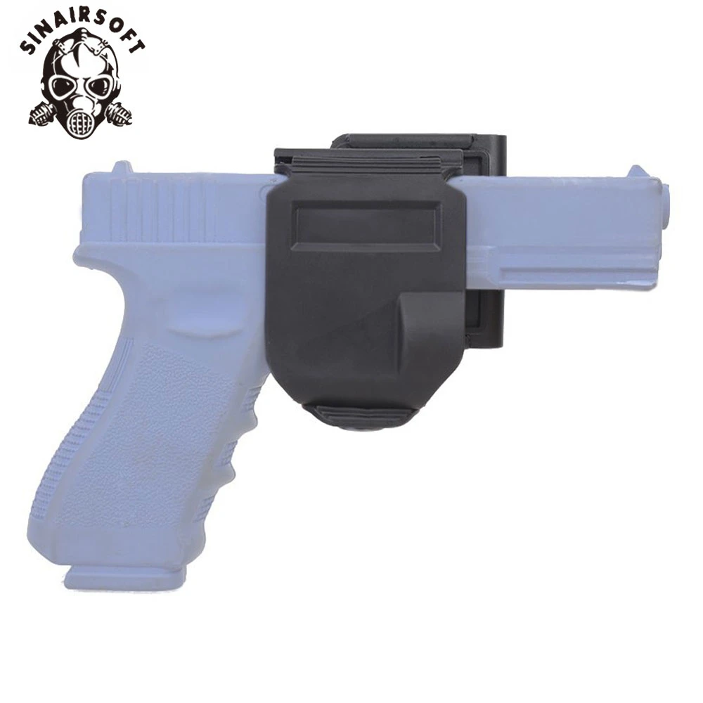 Tactical Rotating 360 Glock Clip Right Hand MOLLE Holster for GLOCK 17 19 Airsoft Paintball Hunting Shooting Roto Right-Handed