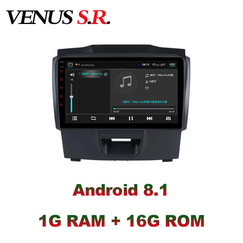 VenusSR Android 8 1 2.5D автомобильный dvd для Chevrolet S10 TRAILBLAZER ISUZU D MAX мультимедиа головное