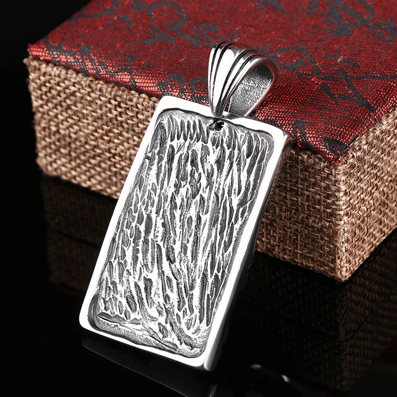 Нержавеющая сталь Китайский национальный стиль Байкер кулон модное винтажное