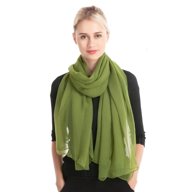 Шарф из крокодиловой кожи с морщинами однотонный шарф шаль модные тонкие шарфы