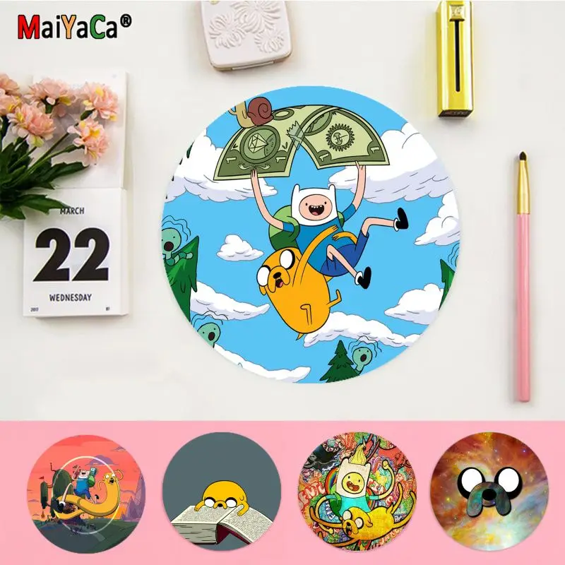 

Maiyaca Hot Sales Adventure Time Anti-Slip Durable Silicone Computermats gaming Mousepad Rug For PC Laptop Notebook
